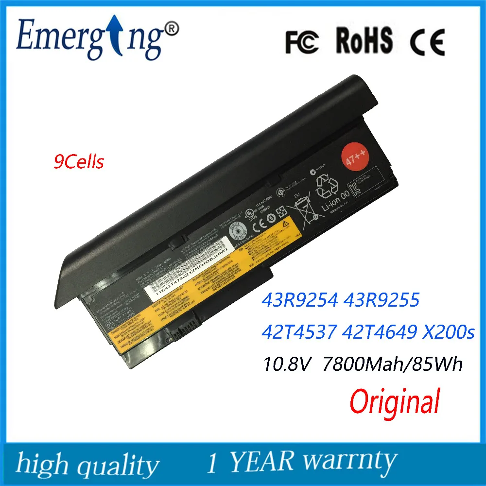 Оригинальный Новый аккумулятор для ноутбука Lenovo X200 X200s X201s X201 42t4649 42t4825 43r9254 42t4646