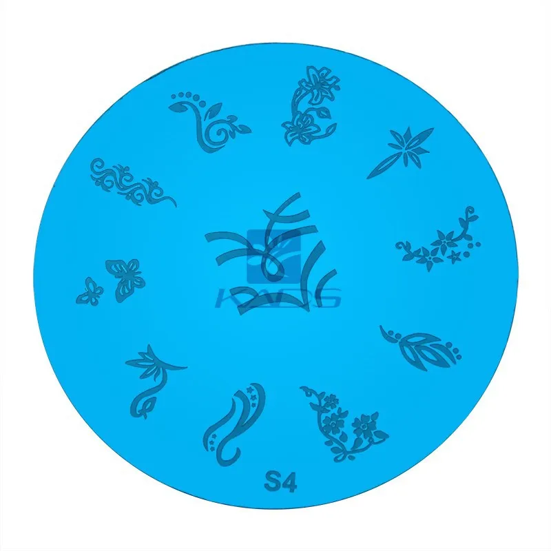 KADS S4 Бабочка Цветок Ногтей Штамп Шаблон 3D Pattern Мода Польский Печать Тиснения