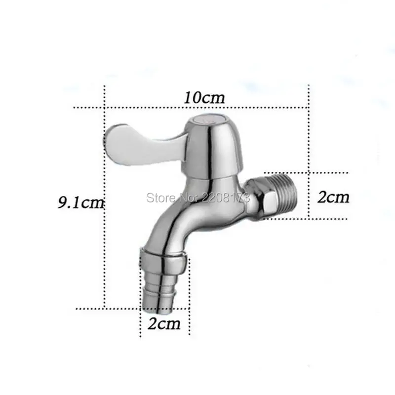 Хромированный смеситель из цинкового сплава для стиральной машины 1 шт.|washing machine