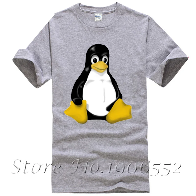 CafePress Dark t-shirt-linux tux penguin футболка из 100% хлопка с круглым вырезом повседневная