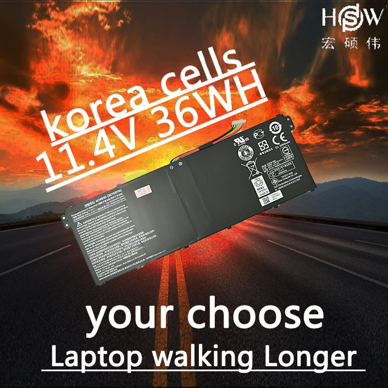 Аккумулятор HSW 11 4 в 36 Втч для Acer Aspire E3 111 AC14B18J 3ICP5/57/80 KT.0040G.004|Аккумуляторы ноутбуков|