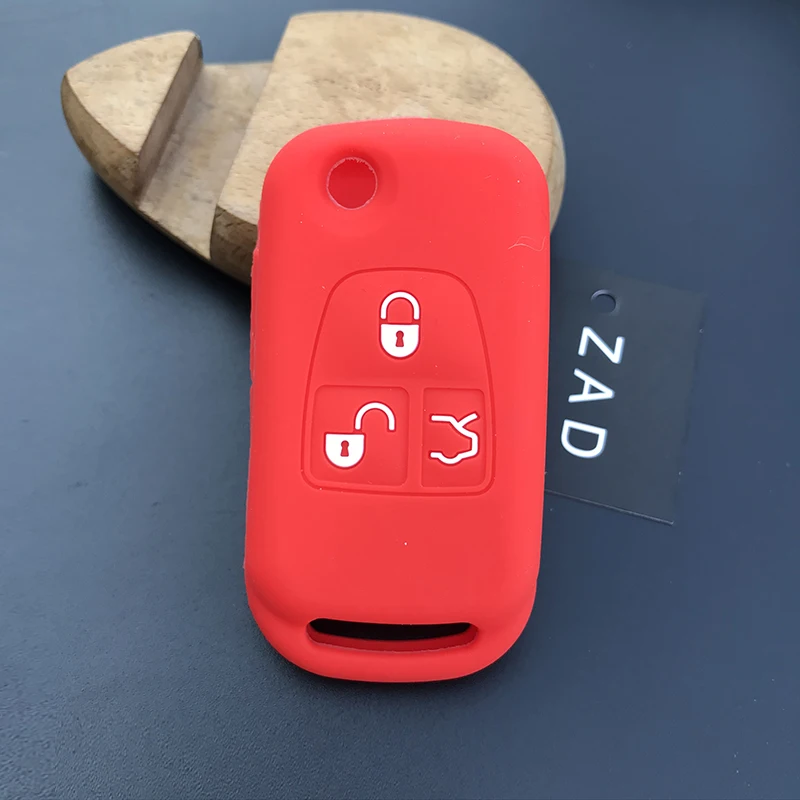 Чехол ZAD для Мерседес Benz ML C CL S SL SEL складной с 3 кнопками|car key case cover|silicone fobfob cover |