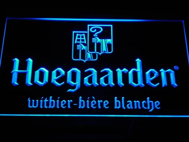 A173 Hoegaarden Бельгия пивной бар светодиодный неоновая вывеска для организаций и магазинов с включения/выключения 20+ Цвета 5 размеров на выбор