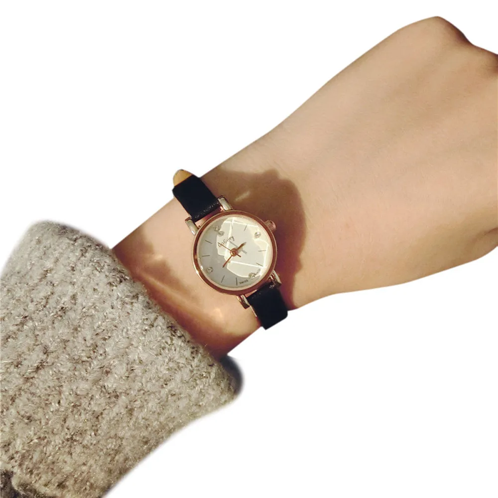 Часы #5001 в стиле ретро для маленьких девочек часы с циферблатом женские