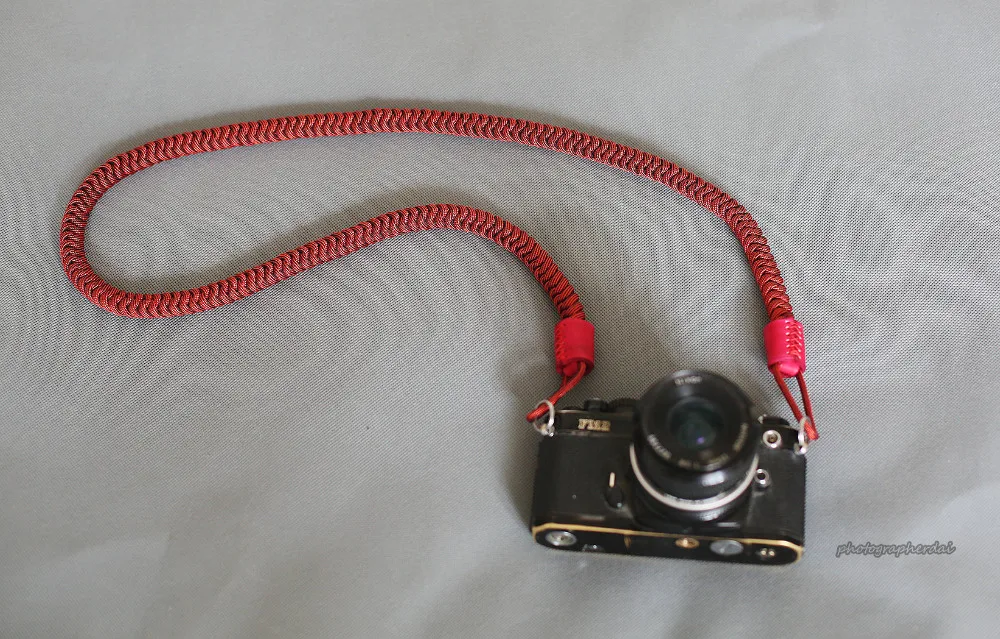 Red and black 12mm Camera neck shoulder strap Hand knit Chinese knot handmade &amp Windmup | Электроника