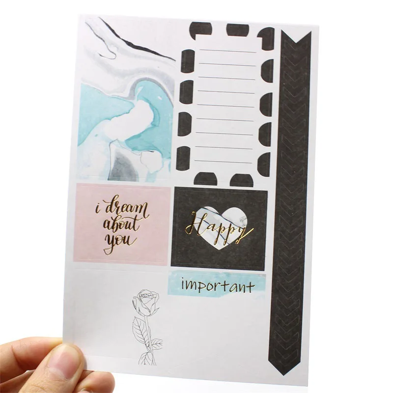 8 шт фраза наклейки для DIY скрапбукинга/Фотоальбом украшения карты ремесла | Дом и