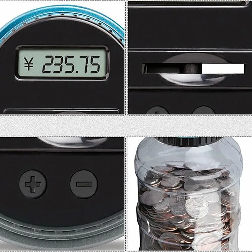 Монета копилка экономия денег поле банку подарок для маленького ребенка Usd с ЖК