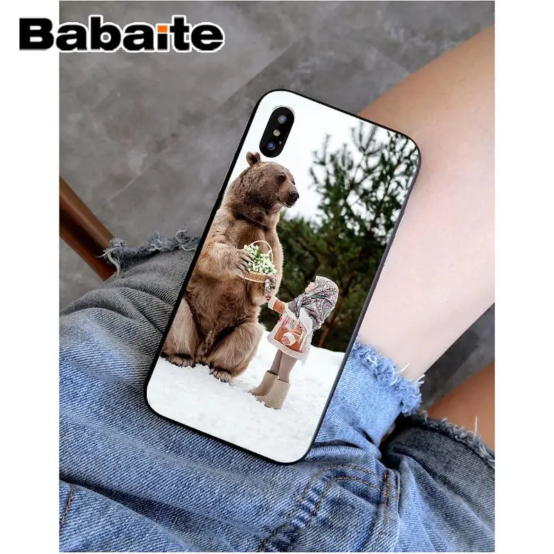 A11 Babaite grizzly bear Новинка чехол для телефона Fundas чехол для Apple iPhone 8 7 6 6S Plus X XS MAX 5 5S SE XR чехол - Цвет: A11