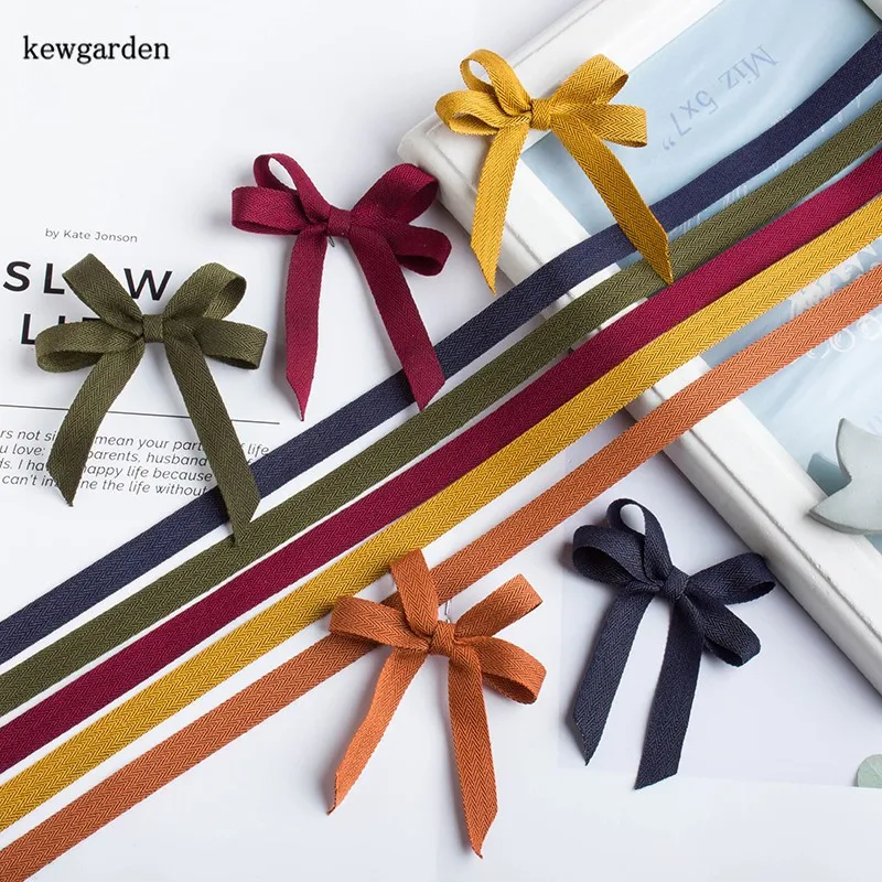 Kewgarden  1" 1.5" 3/8" Wave Pattern Polyester Ribbons Handmade Tape DIY Hairbow Brooch Earrings Accessories Packing Webbing 10Y