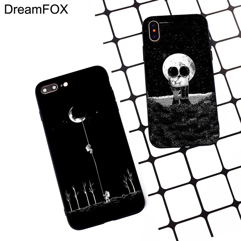 DREAMFOX M322 космонавт космический черный Мягкий ТПУ силиконовый чехол для Apple iPhone 11 Pro