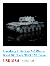 2,4G Henglong 1/16 весы 6,0 Пластик Ver советский KV-1 RTR радиоуправляемая модель танка 3878 TH12633