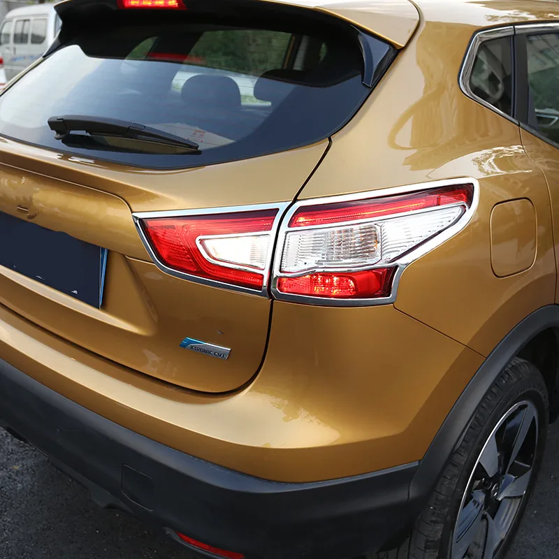 Высококачественный Хромированный задний фонарь/декоративная рамка для Nissan Qashaqai