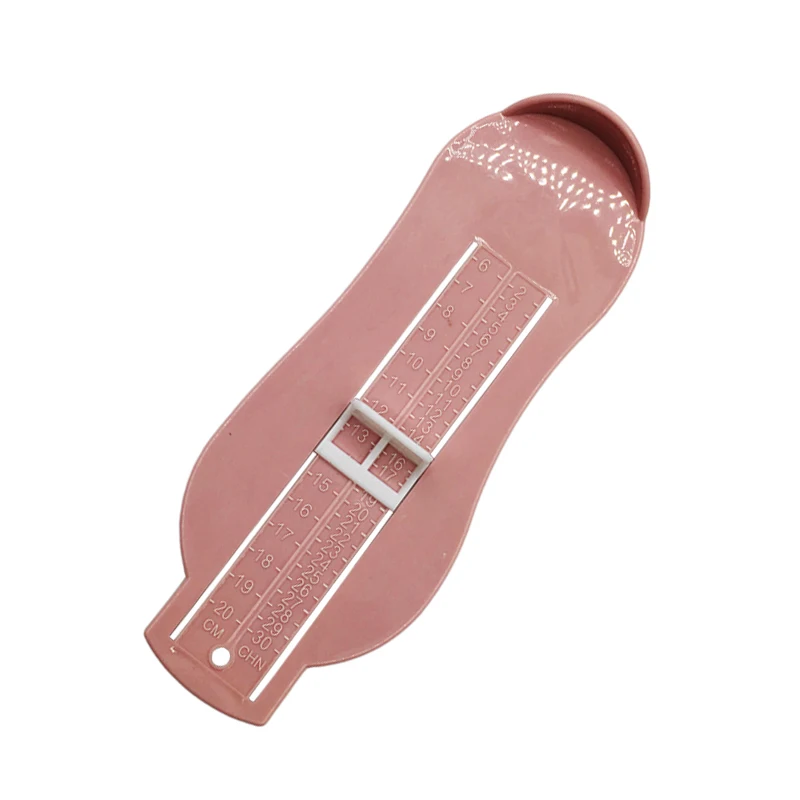 Light Pink Baby Kid Shoes Size Measuring Ruler Tool Child Infant Foot Measure Gauge Shoe Toddler Infant Shoes Fittings Gauge foot measure - Цвет: Light Pink