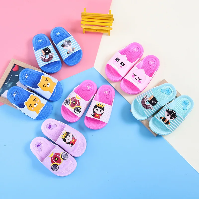 2019 модные детские тапочки милые Мультяшки для принцессы полосатые туфли пирата