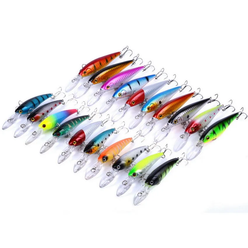 20 шт. набор наживки для смешанной рыбалки воблер Crankbait Swimbait Minnow жесткие приманки
