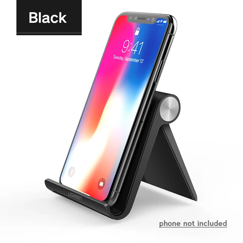 Ugreen Телефон Владельца для iPhone Универсальный Мобильный Телефон Стенд Гибкая Настольная Подставка Держатель для Samsung Xiao - Цвет: Black for Phone