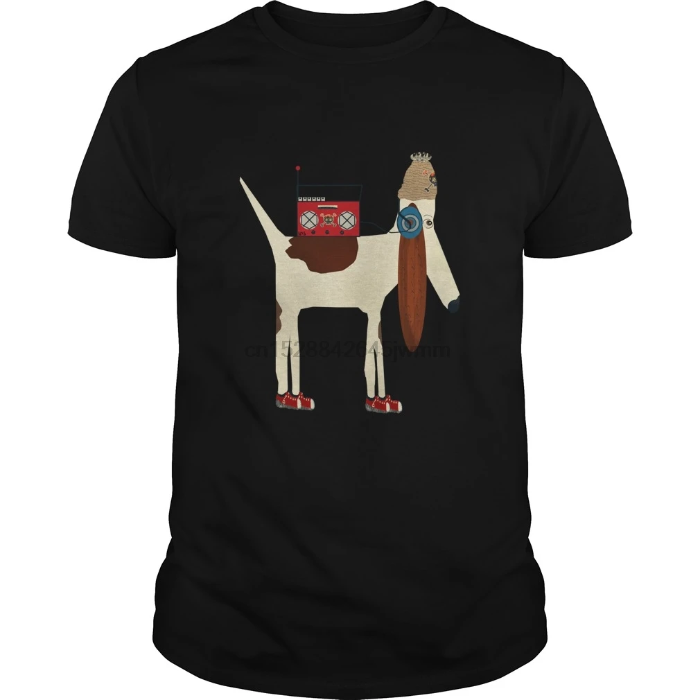 Мужская футболка с коротким рукавом bootleg beagle аниме pets животными крутая женские