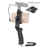 cell phone hand grip holder mobile phone stabilizer selfie stick gimbal bracket clamp for iphone samsung huawei xiaomi oneplus