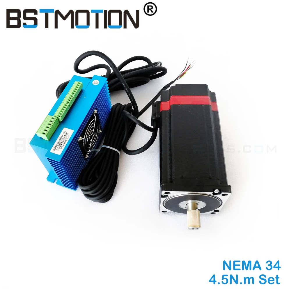 Комплект серводвигателей nema 34 с замкнутым контуром 6 А 4 5 нм гибридный пошаговый