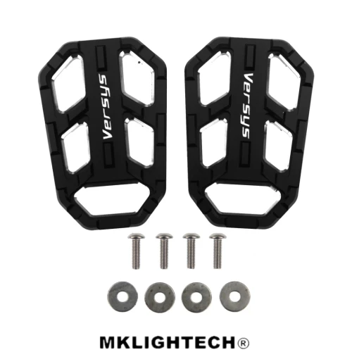 Mklighttech аксессуары для мотоциклов для KAWASAKI Versys 650 2010- NC расширенные педали из алюминиевого сплава - Цвет: Черный