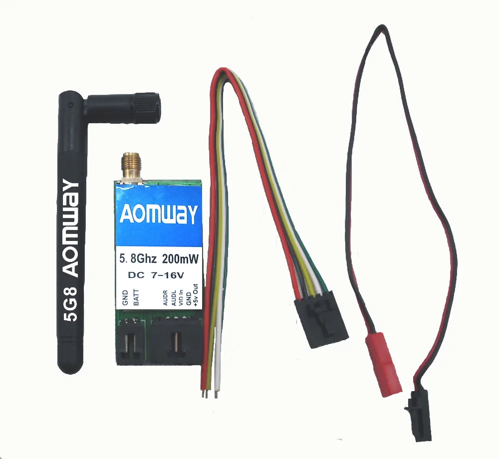 

AOMWAY 5,8G 200mw DC7-16v PMW передатчик частотной модуляции сигнала FPV для перекрестных дронов