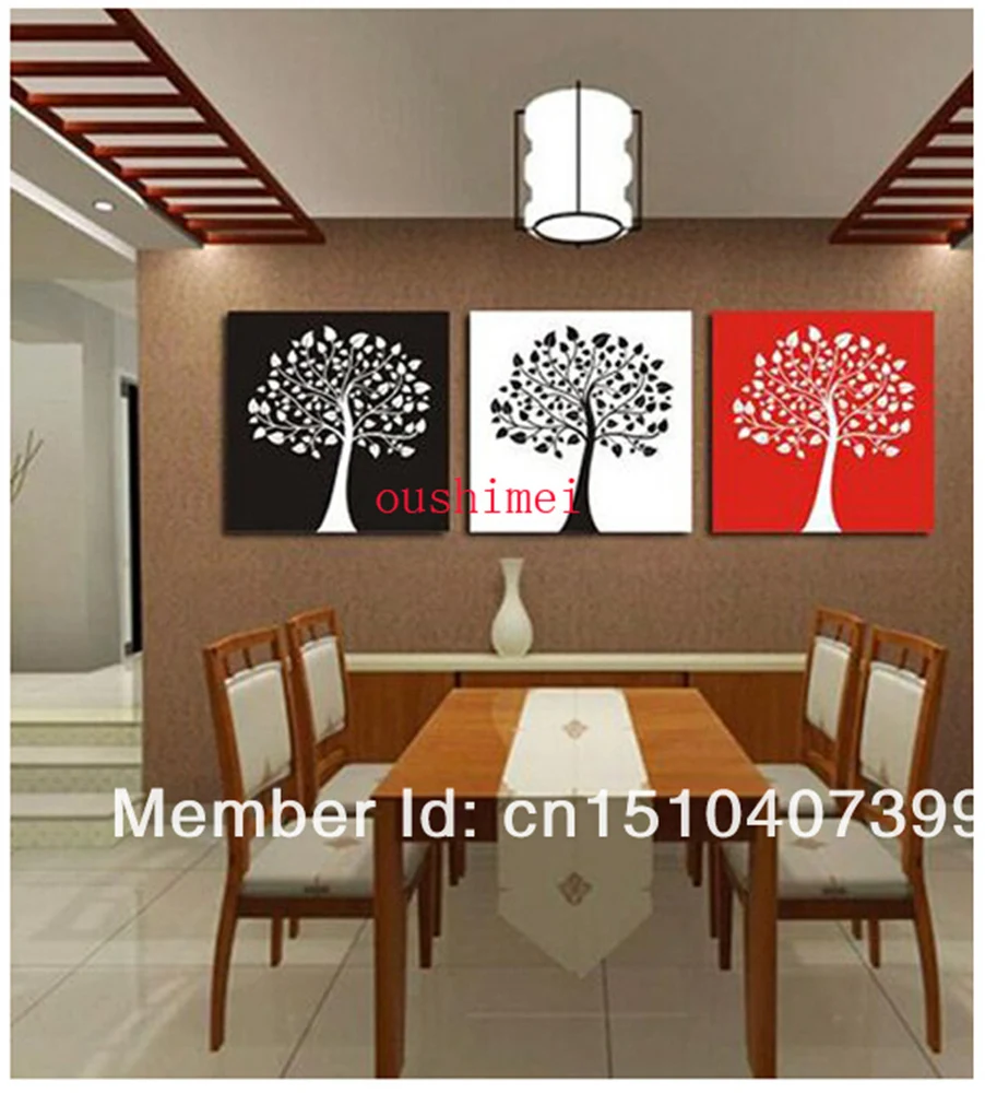 Абстрактная расцветка дерева ручная роспись маслом на холсте искусным