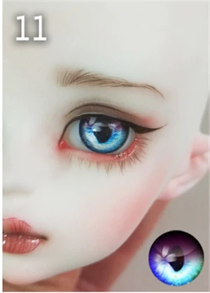 11 Новинка, 1 пара 10/12/14/16/18 мм BJD глаза для SD куклы 1/8 BJD кукольные глаза игрушки Аксессуары для куклы «сделай сам», детская игрушка - Цвет: 11
