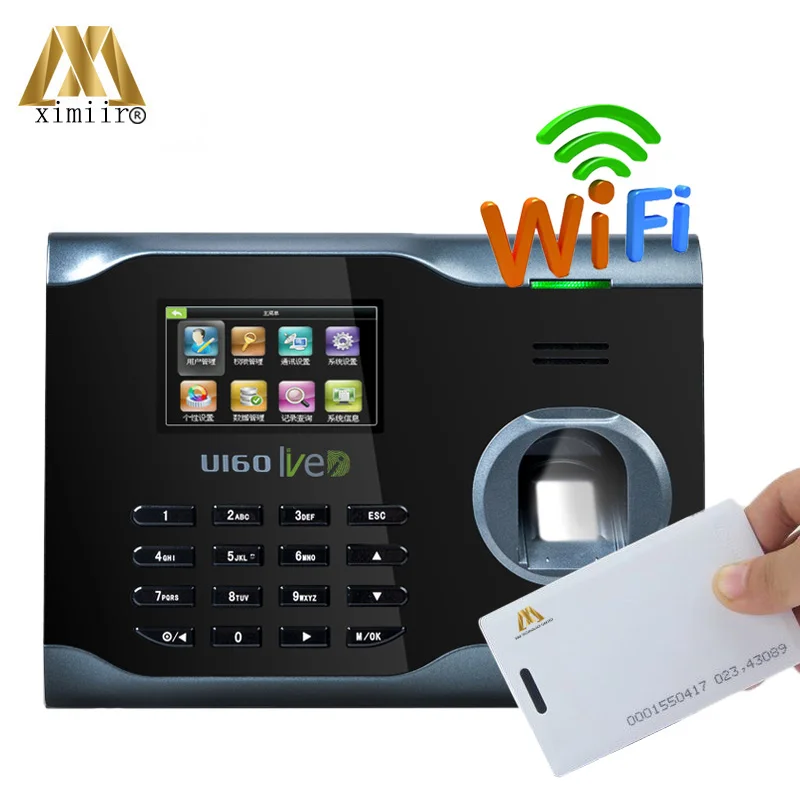 U160 посещаемость времени с wifi ADMS 125 кГц RFID считыватель карт и без ZK логотип часы |