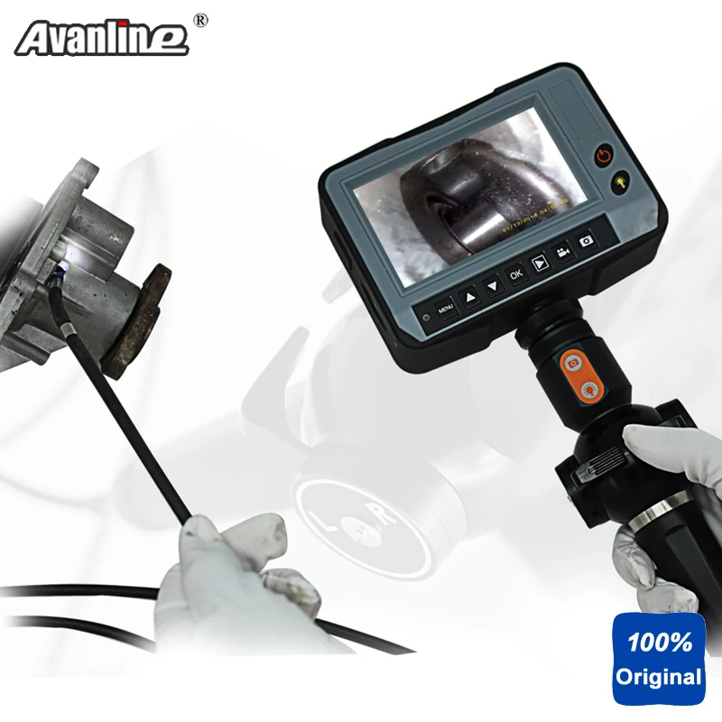 

Professional 2 Way 1.5m Tube Snake Inspection Camera Borescope Endoscope OD 4.0mm 4.3'' LCD Industry Video Endoscope DR4540T2