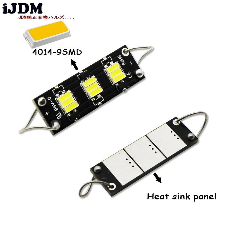 IJDM (4) Стайлинг автомобиля 43 мм светодисветодиодный 9SMD 211-2 212-2 561 жесткая витая