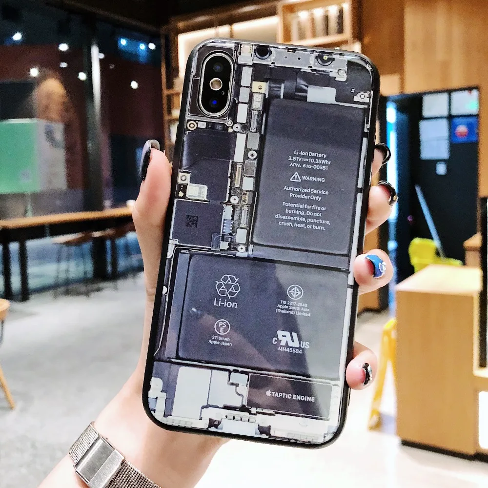 Чехол-батарея для телефона из закаленного стекла iPhone XR XS Max X 8 7 6S 6 Plus разборный