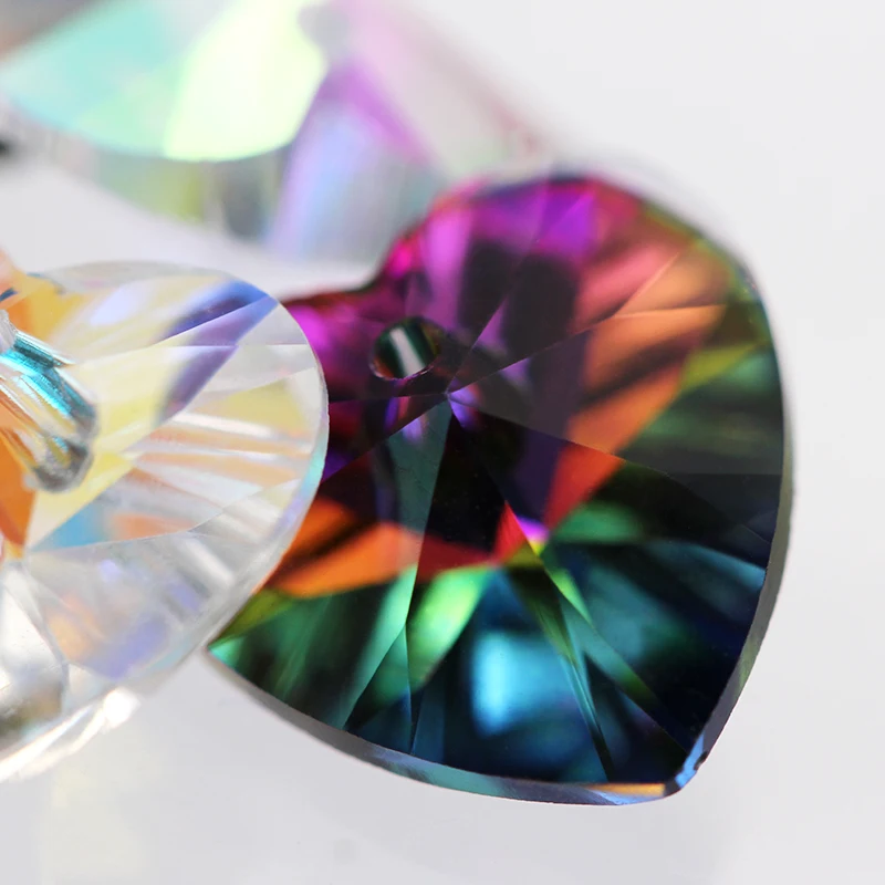 Очаровательная Хрустальная подвеска в форме сердца Стразы K9 стеклянные