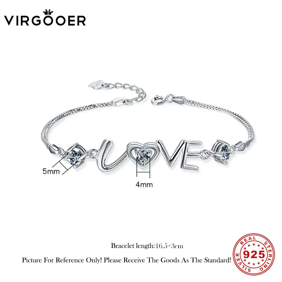 Virgooer серебро 925 ювелирные изделия тонкой моды высокого качества браслет оптом и в