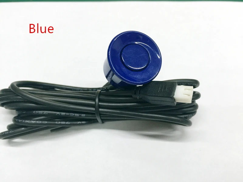 blue Человеческий голос с русским 4 сенсором датчик парковки автомобиля для всех автомобилей Система помощи обратного хода без упаковочной коробки - Название цвета: blue