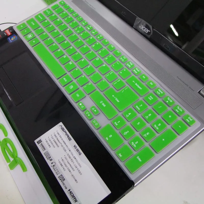 15 6 дюймовый ноутбук клавиатура защитная пленка для Acer Aspire E1 522 570 532 5830 5755 V3 E5 511 571G