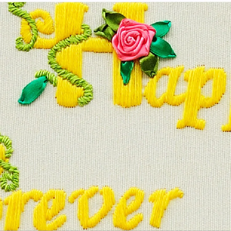 3D DIY ленты вышивка для рукоделия Наборы Forever Love крестиком Красочные цветы