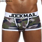 Трусы-боксеры JOCKMAIL мужские с камуфляжным принтом, Брендовое пикантное дышащее нижнее белье из вискозы, с U-образной выпуклостью