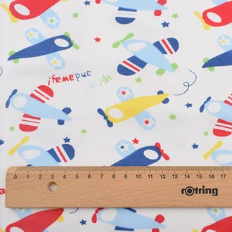 K 1 piece 90x100cm Chainho, серия мультфильмов, ребристая Трикотажная хлопковая ткань с принтом, для шитья и шитья, материал детского нижнего белья, 90x100 см - Цвет: K 1 piece 90x100cm