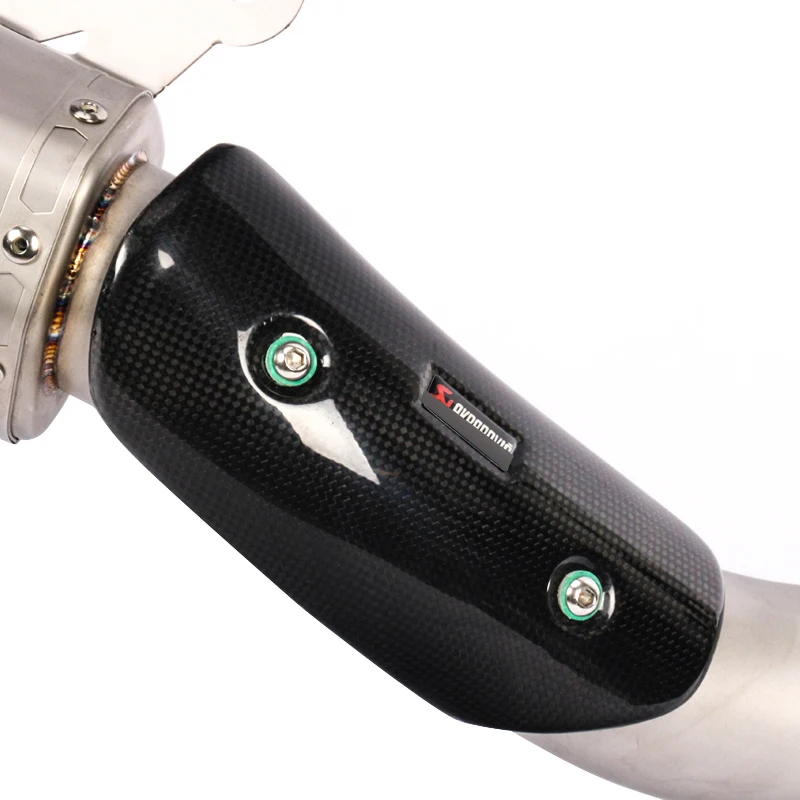 Motorcycle Exhaust Muffler Modified With Carbon Fiber Heat Shield Cover Slip on For Honda CBR1000RR 2017 2018 |