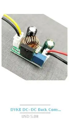 DYKB 30 Вт 6A DC-DC повышающий преобразователь 3,2 в 3,3 В 3,7 в до 3,5-24 В 5 в 6 в 9 в 12 В 24 В Регулируемое напряжение Регулируемый источник питания