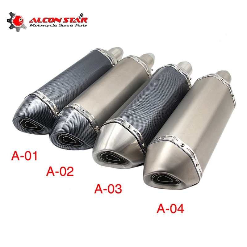 

Выхлопная труба для мотоцикла Alconstar, глушитель из нержавеющей стали, глушитель с дБ-убийцей для Honda CBR650F, Yamaha FZ-07 09