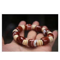 natural stones sardonyx multicolor stripe agates bracelets round beads bangle men women crystal quartz jewelry love energy gift