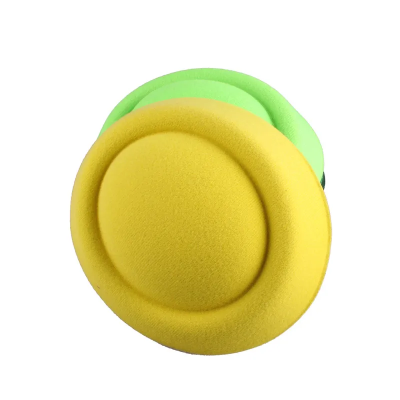 Бирюзовый синий 16 см чародей DIY millinery аксессуар для волос пиллбокс основа для шляпы с вуалью полиэстер мини топ шляпа событие MYQH020 - Цвет: Цвет: желтый