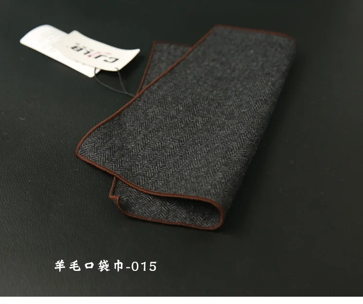 Hankerchief Шарфы для женщин плед Бизнес костюм платки шерсть Повседневное Для мужчин с карманами площади 24x24 см 10 шт./лот