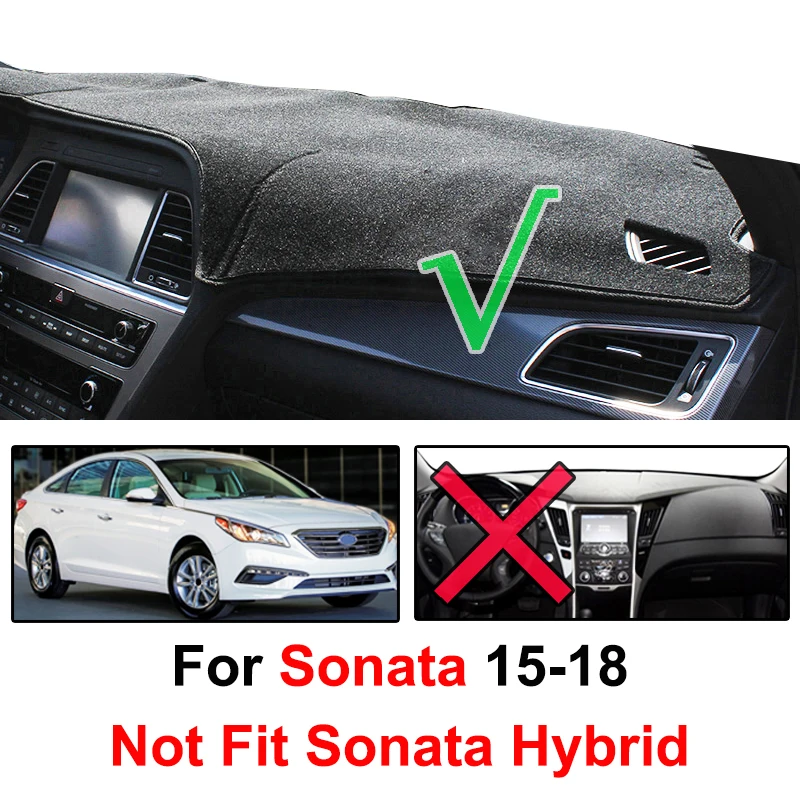 Xukey для Hyundai Sonata Eco SE SEL 2015 - 2017 2018 2019 чехол приборной панели коврик Солнцезащитный |