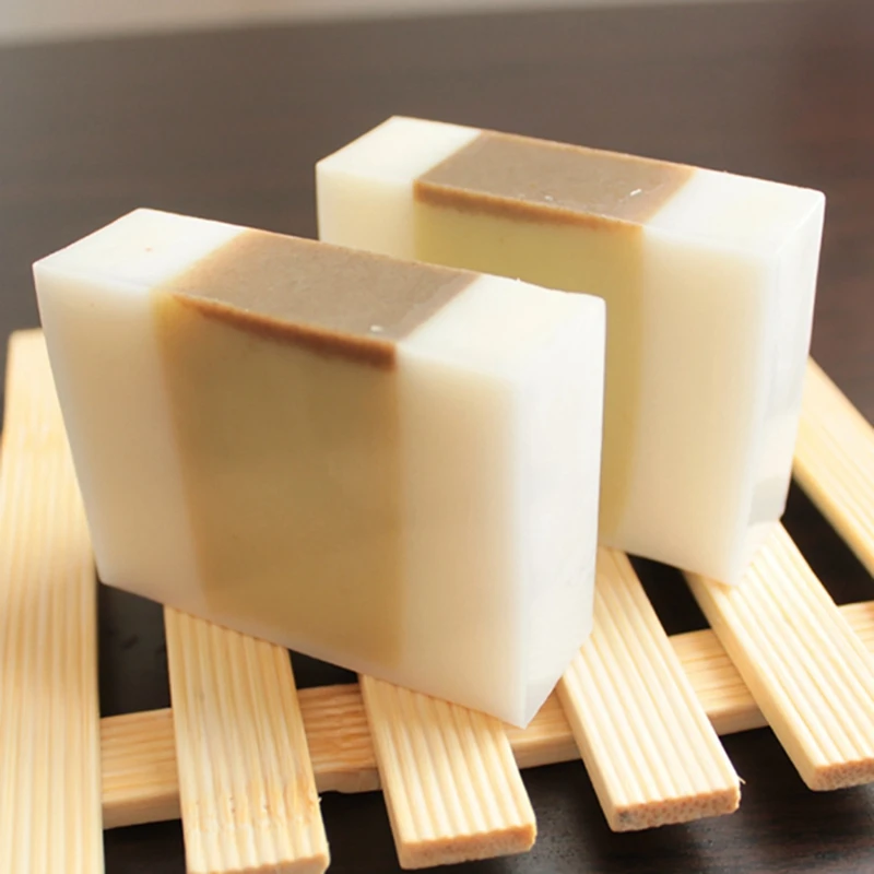 Силиконовая форма для мыла прямоугольная буханки с деревянной коробкой