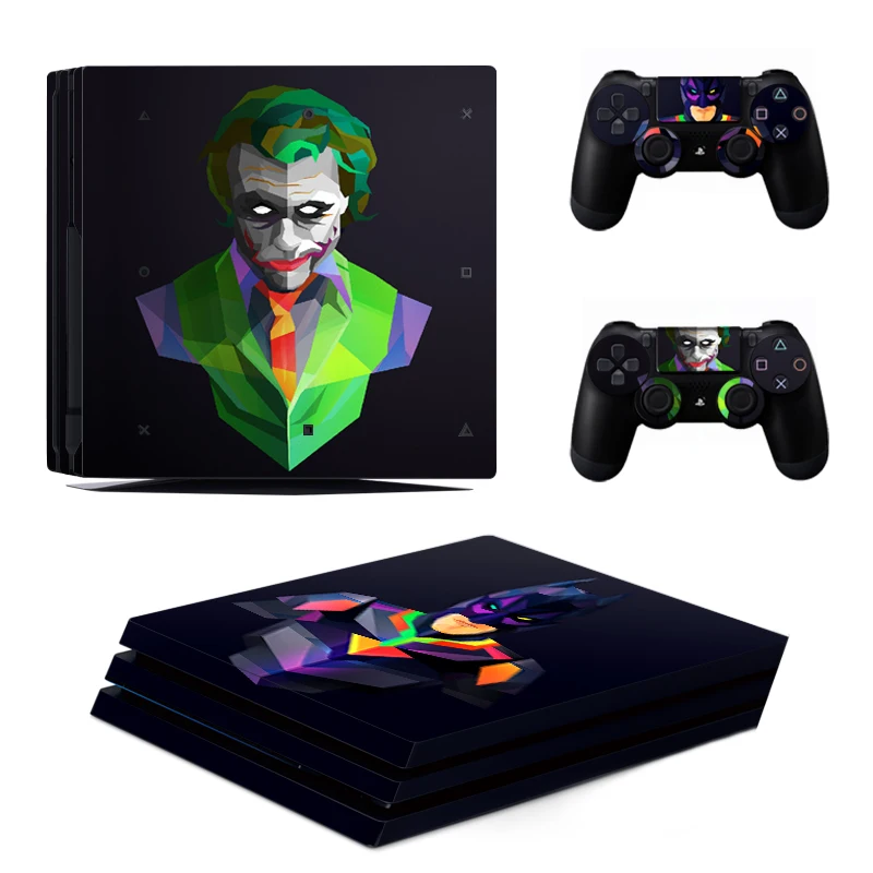 3D террор наклейка с джокером консоль кожный Чехол для Playstation 4 Pro консоль PS4 Pro наклейки кожи контроллер светодиодный защитный