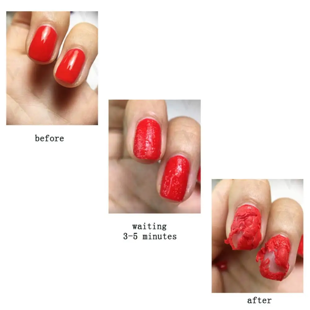 Волшебное средство для удаления замачиваемого УФ лака ногтей удаляет гель