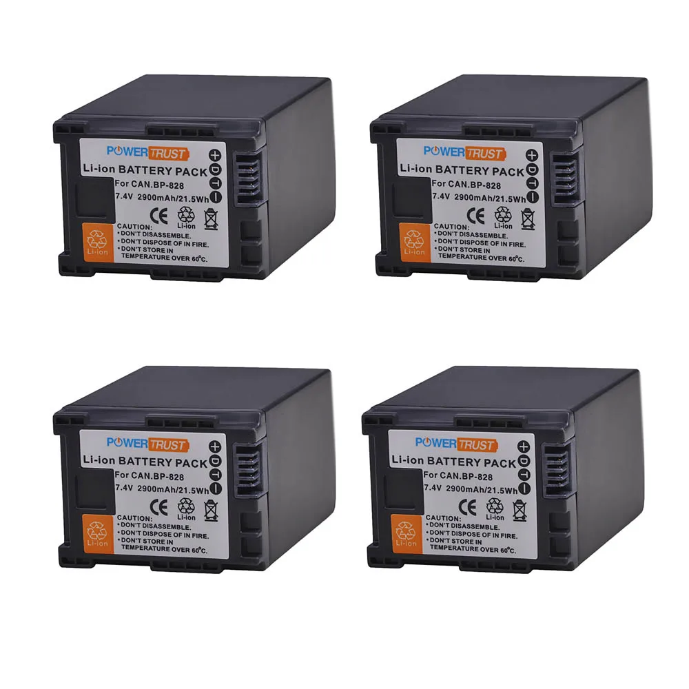 4 Battery 1 шт. 2900 мА/ч, BP-828 BP 828 BP828 Камера Батарея для Canon HFS30 HF20 HG20 G30 G40 XA20 XA25 HFM300 HFM30 HFG30 HFG10 HFM40 - Цвет: 4 Battery