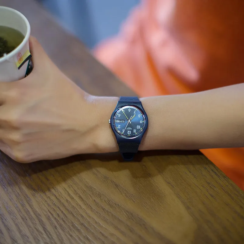 Swatch часы мужские замки и женские Досуг Мода GN718|Кварцевые часы| |